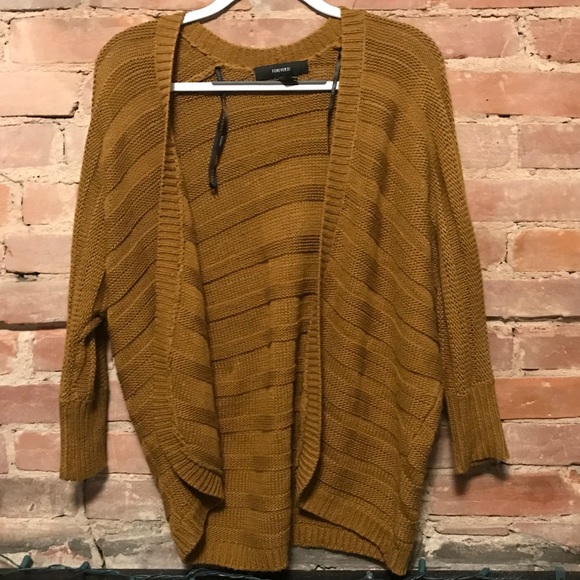 Forever 21 Sweaters - Sweater mustard colored, 3/4 sleeves